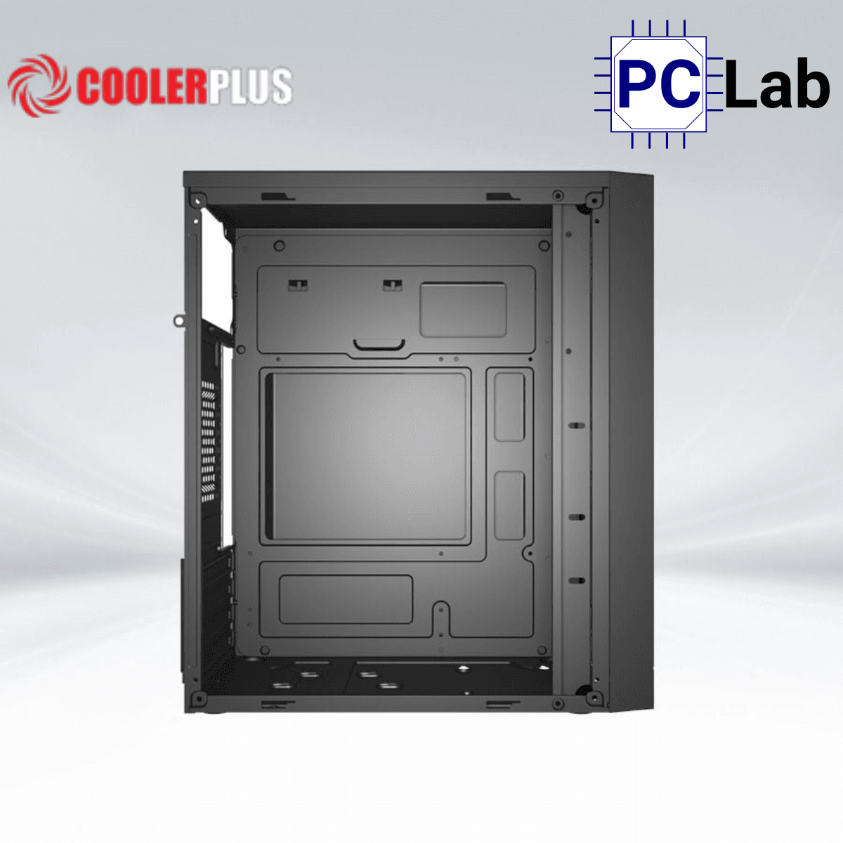 Vỏ case PC máy tính CoolerPlus CPC-M10 (M-ATX, Mini Tower, Đen)