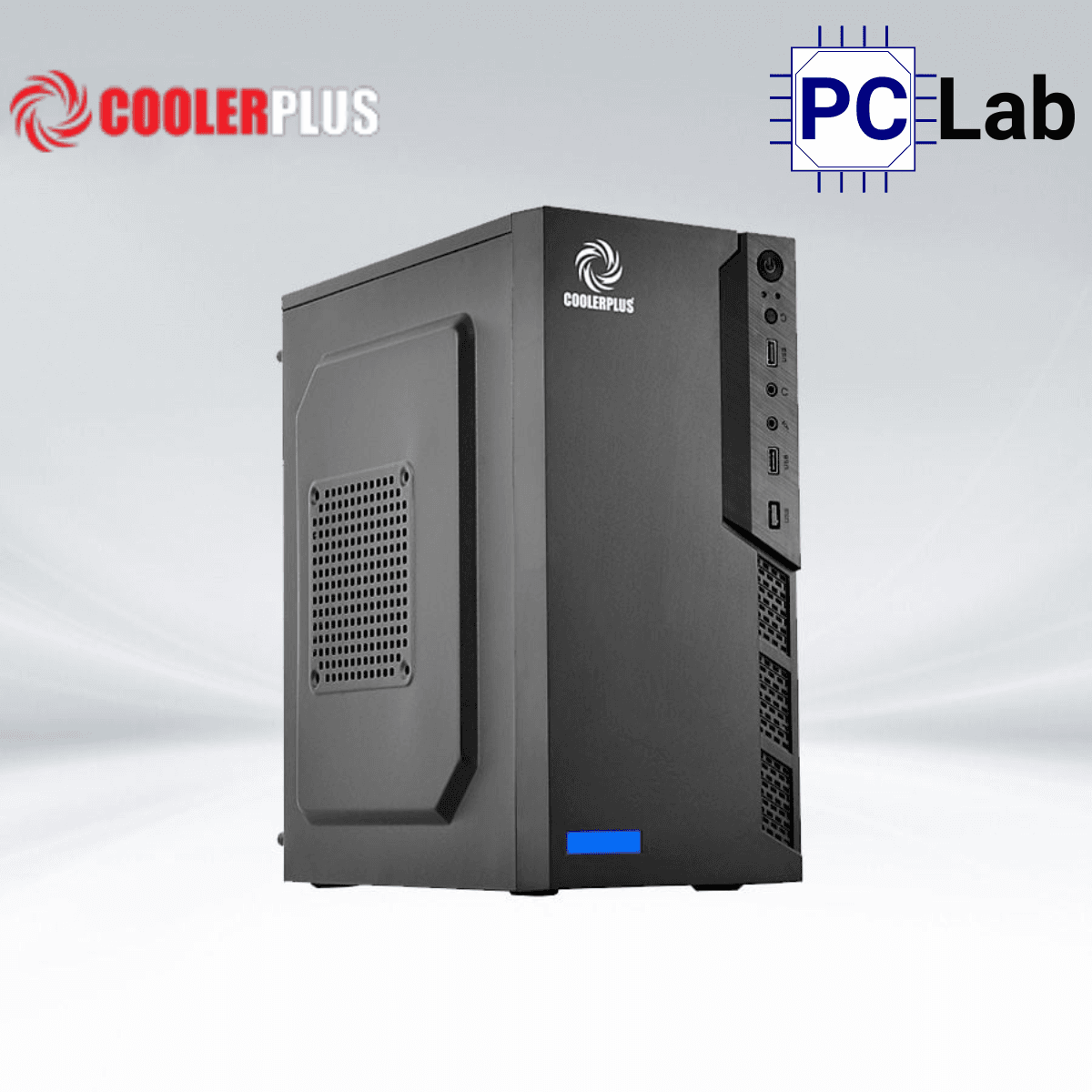 Vỏ case PC máy tính CoolerPlus CPC-M10 (M-ATX, Mini Tower, Đen)
