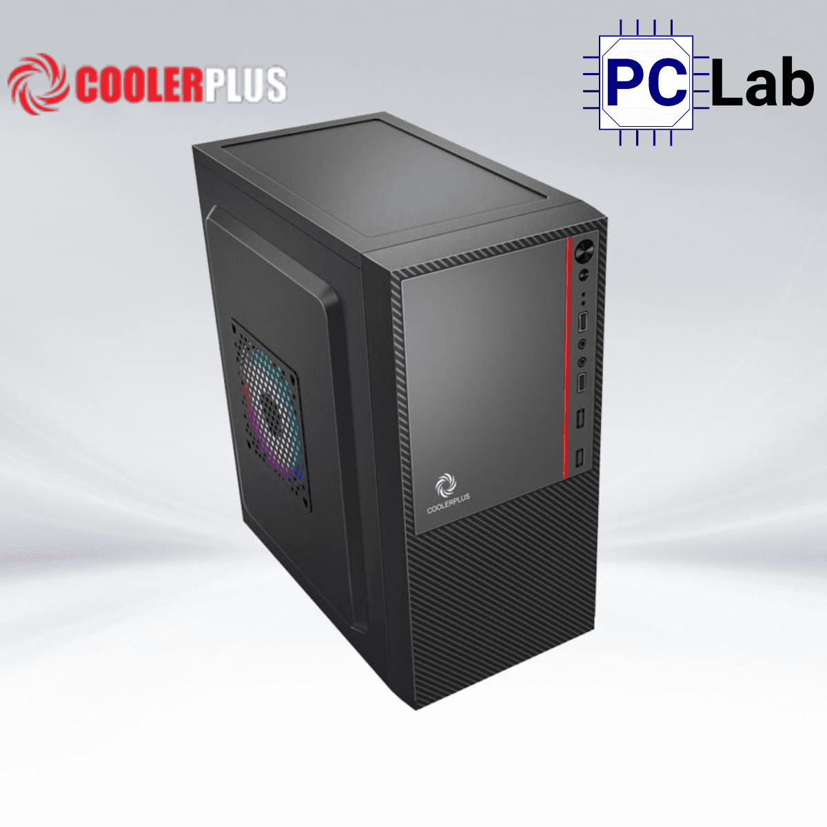 Vỏ case PC máy tính CoolerPlus CPC-M7 (M-ATX, Mini Tower, Đen)
