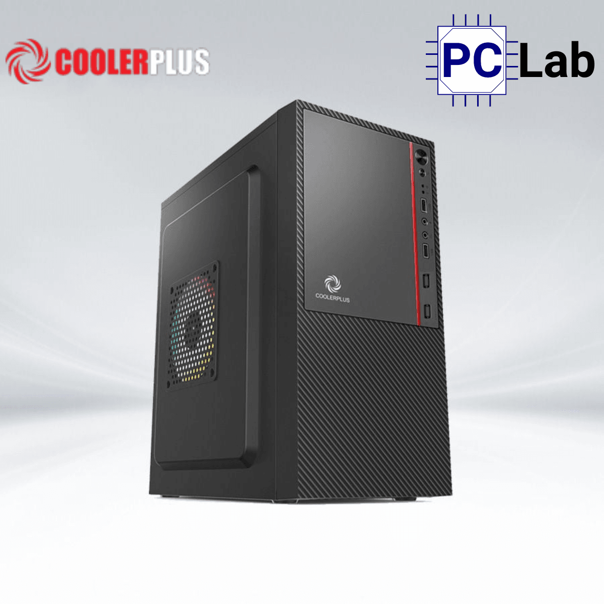 Vỏ case PC máy tính CoolerPlus CPC-M7 (M-ATX, Mini Tower, Đen)