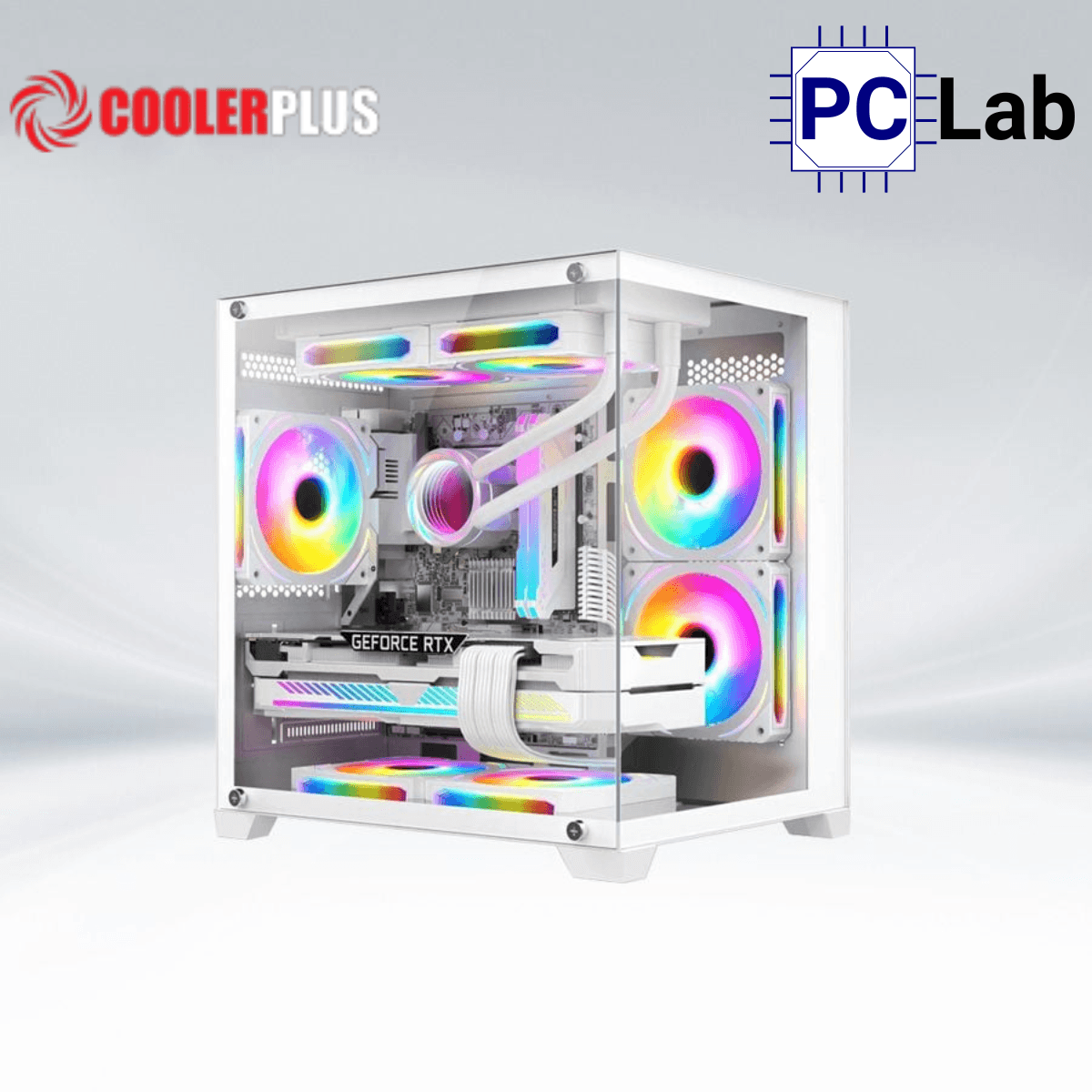 Vỏ case PC máy tính CoolerPlus CPC-X34B/X34W (M-ATX, Mini Tower, Đen/Trắng)