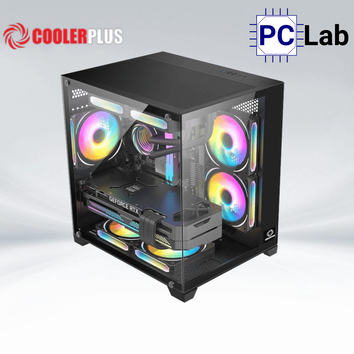 Vỏ case PC máy tính CoolerPlus CPC-X34B/X34W (M-ATX, Mini Tower, Đen/Trắng)