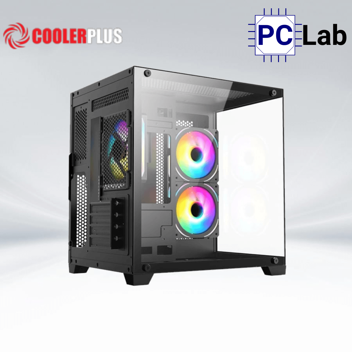 Vỏ case PC máy tính CoolerPlus CPC-X34B/X34W (M-ATX, Mini Tower, Đen/Trắng)