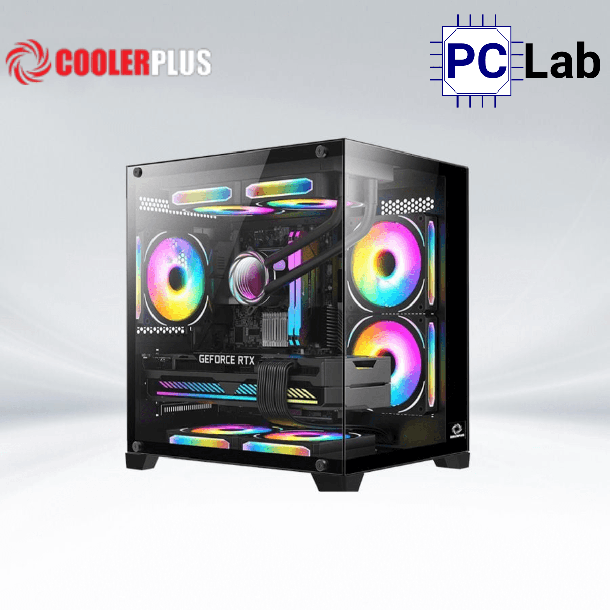 Vỏ case PC máy tính CoolerPlus CPC-X34B/X34W (M-ATX, Mini Tower, Đen/Trắng)