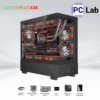 Vỏ case PC máy tính CoolerPlus CPC-X38B (ATX, Mid Tower, Xám/Trắng)