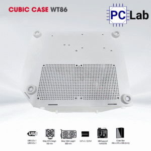 Vỏ case PC máy tính CoolerPlus CUBIC BL82/WT86 (M-ATX, Mini Tower, Đen/Trắng)
