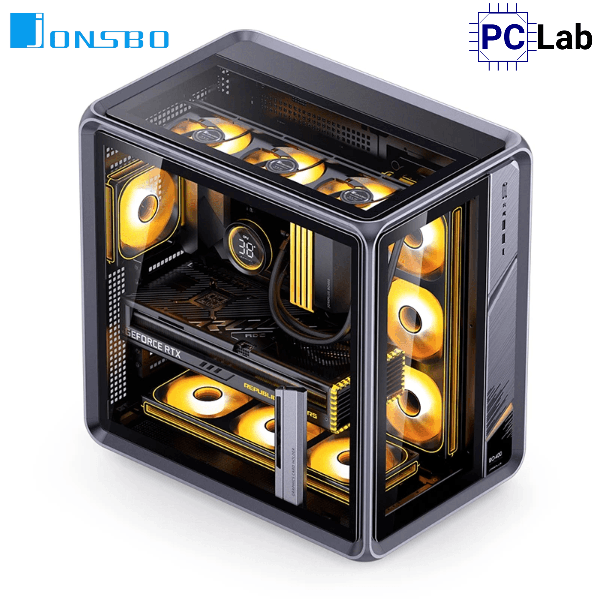 Vỏ case PC máy tính Jonsbo BO400 Black (ATX, Mid Tower, Đen)