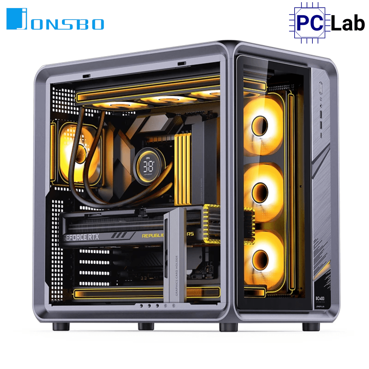 Vỏ case PC máy tính Jonsbo BO400 Black (ATX, Mid Tower, Đen)