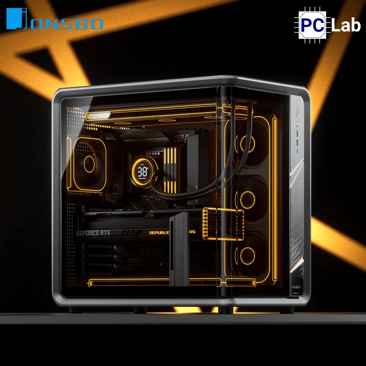 Vỏ case PC máy tính Jonsbo BO400CG (ATX, Mid Tower, Đen)