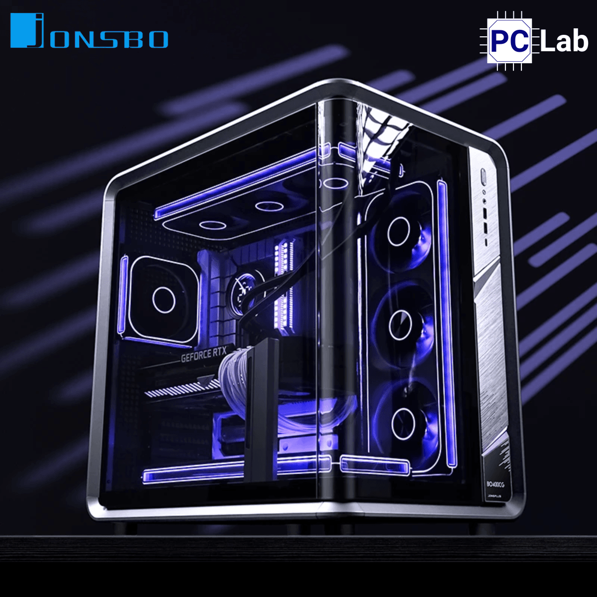 Vỏ case PC máy tính Jonsbo BO400CG (ATX, Mid Tower, Đen)