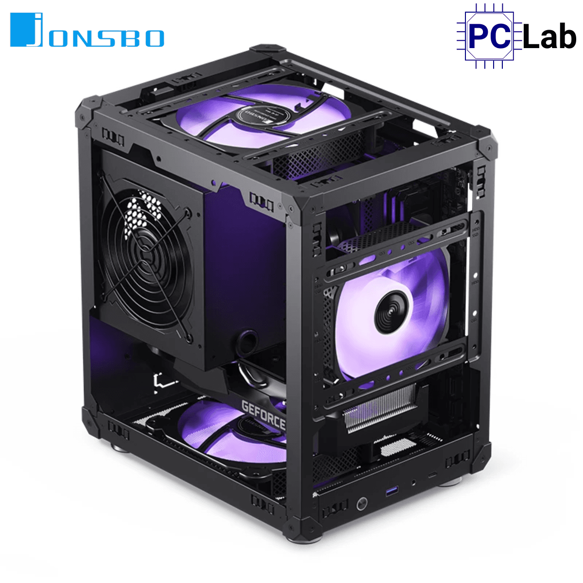 Vỏ case PC máy tính Jonsbo C6 Black (M-ATX, Mid Tower, Đen)