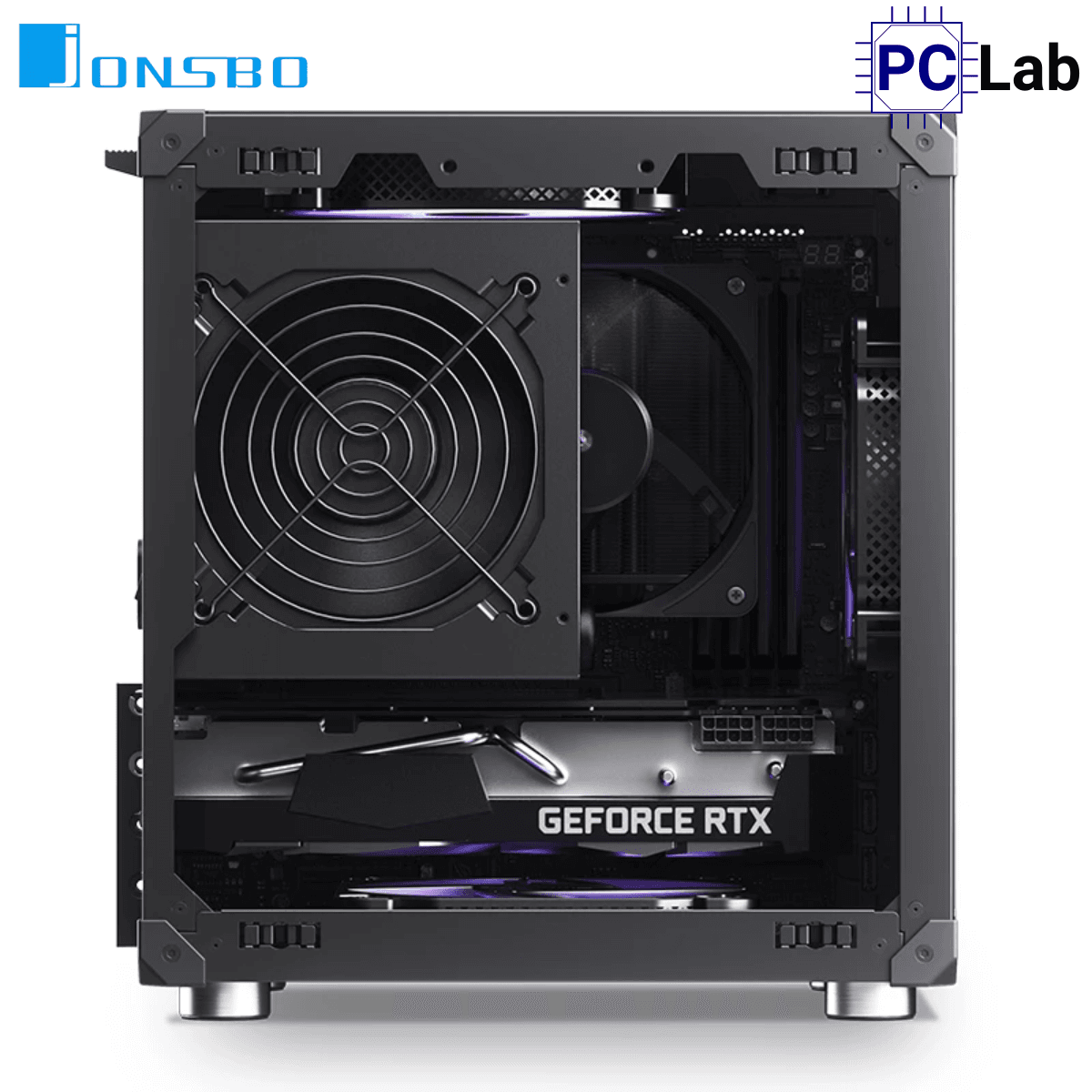 Vỏ case PC máy tính Jonsbo C6 Black (M-ATX, Mid Tower, Đen)