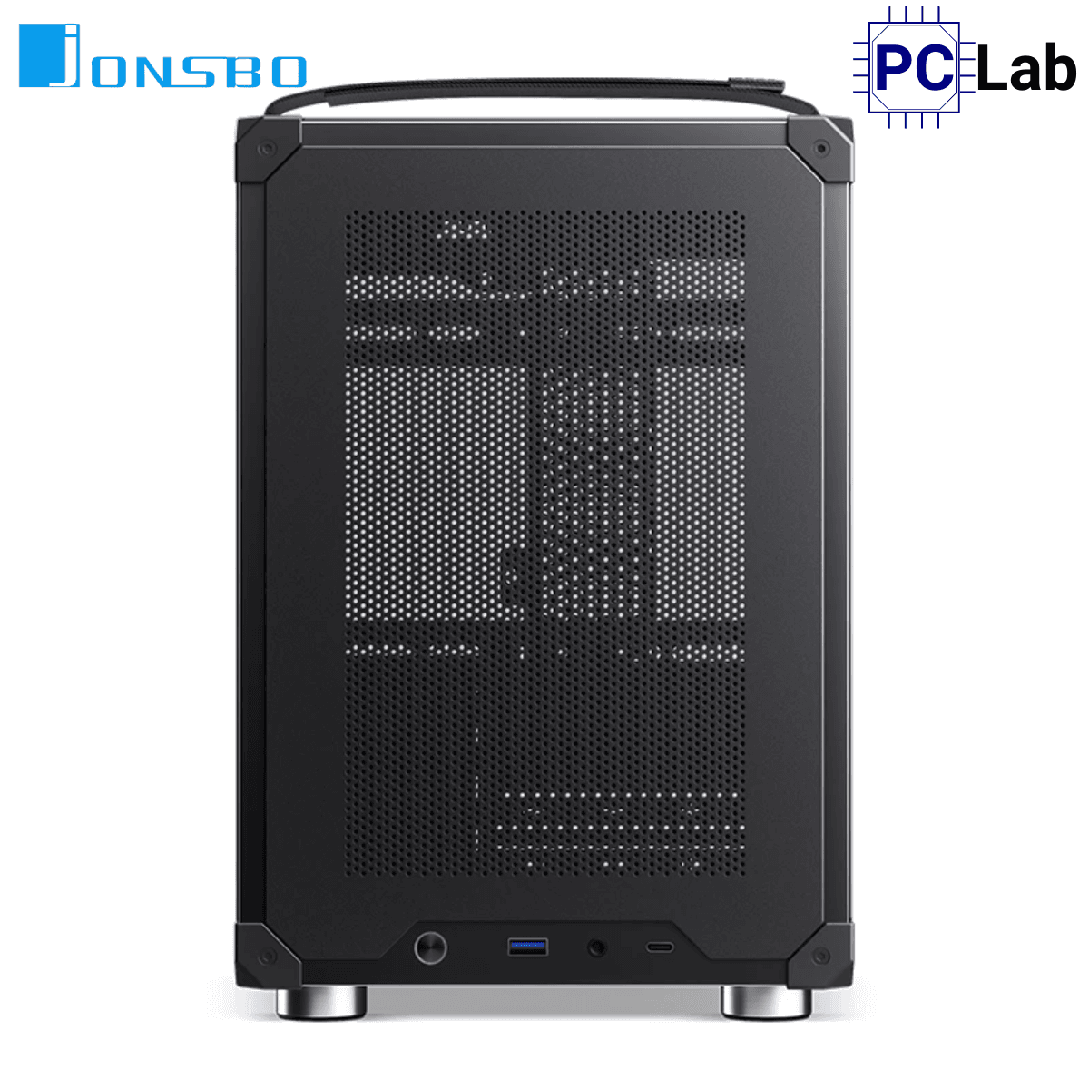 Vỏ case PC máy tính Jonsbo C6 Handle Black (M-ATX, Mid Tower, Đen)