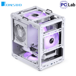 Vỏ case PC máy tính Jonsbo C6 Handle White (M-ATX, Mid Tower, Trắng)