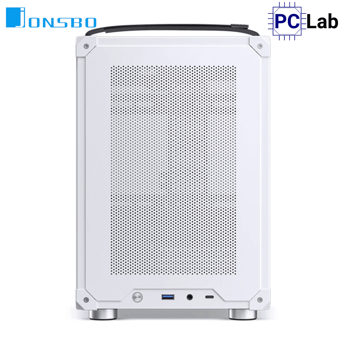 Vỏ case PC máy tính Jonsbo C6 Handle White (M-ATX, Mid Tower, Trắng)