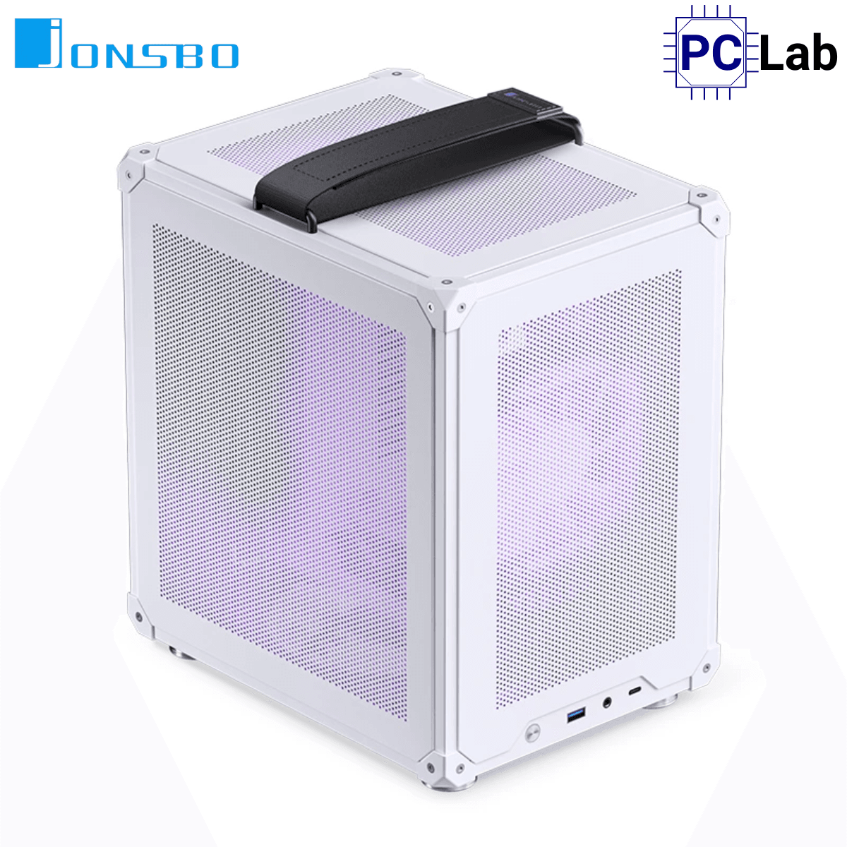 Vỏ case PC máy tính Jonsbo C6 Handle White (M-ATX, Mid Tower, Trắng)