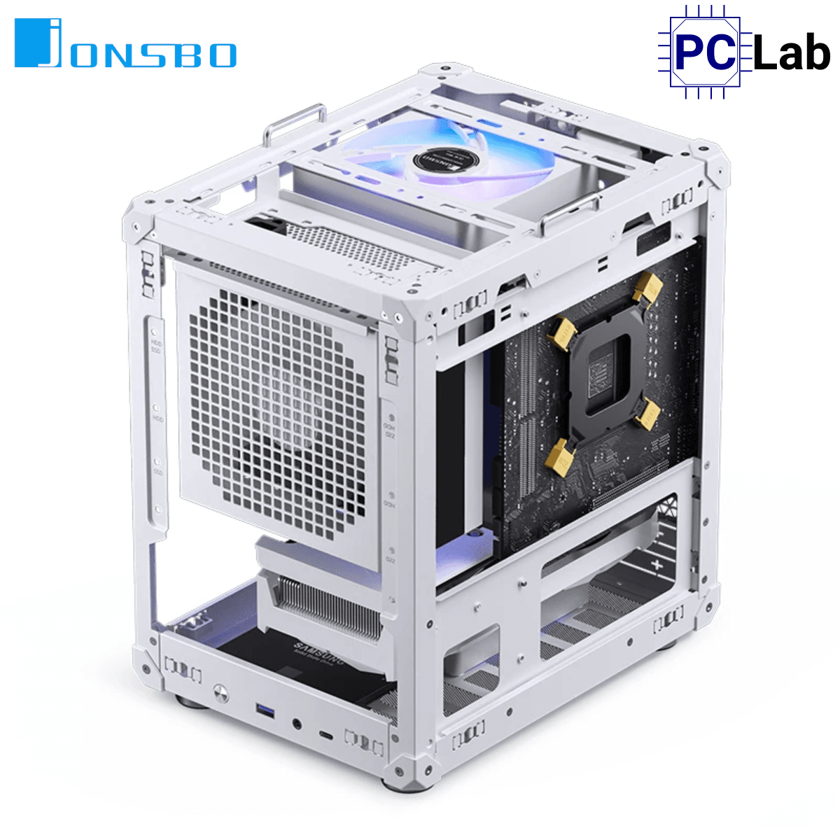Vỏ case PC máy tính Jonsbo C6-ITX White (ITX, Mini Tower, Trắng)