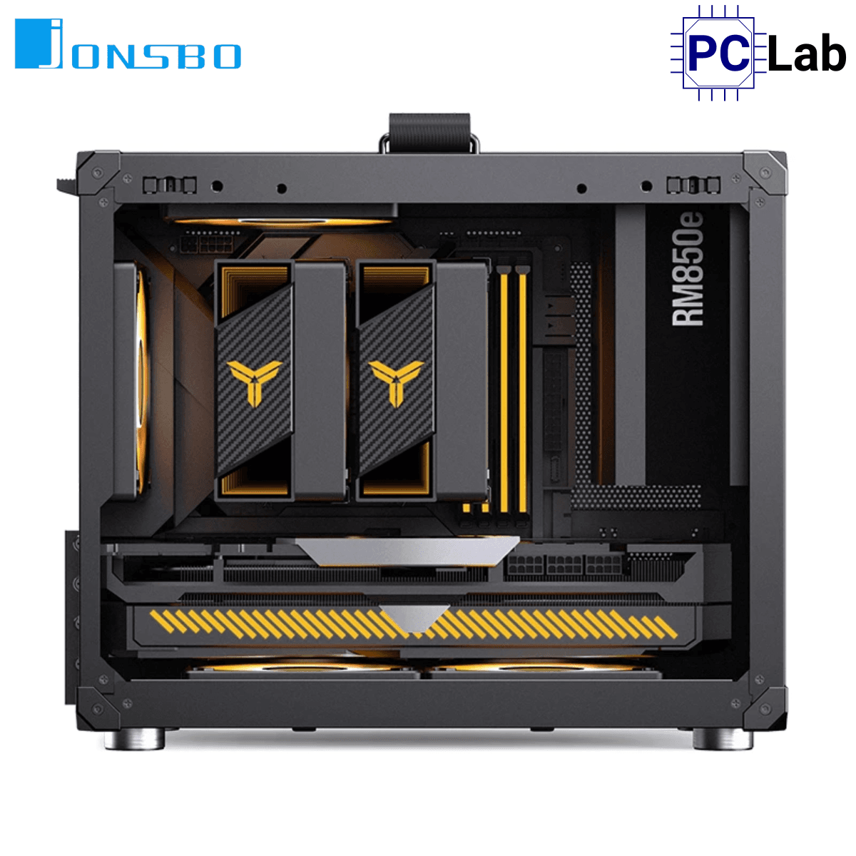 Vỏ case PC máy tính Jonsbo C6 MAX Black (M-ATX, Mid Tower, Đen)