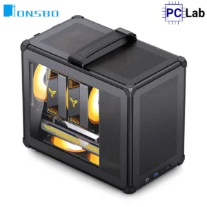 Vỏ case PC máy tính Jonsbo C6 MAX Black (M-ATX, Mid Tower, Đen)