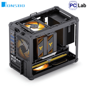 Vỏ case PC máy tính Jonsbo C6 MAX Black (M-ATX, Mid Tower, Đen)