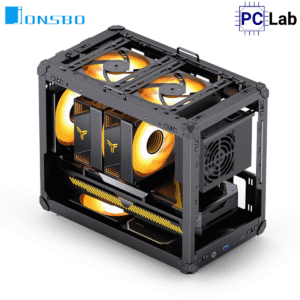 Vỏ case PC máy tính Jonsbo C6 MAX Black (M-ATX, Mid Tower, Đen)