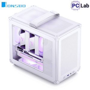 Vỏ case PC máy tính Jonsbo C6 MAX White (M-ATX, Mid Tower, Trắng)
