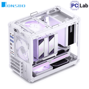 Vỏ case PC máy tính Jonsbo C6 MAX White (M-ATX, Mid Tower, Trắng)