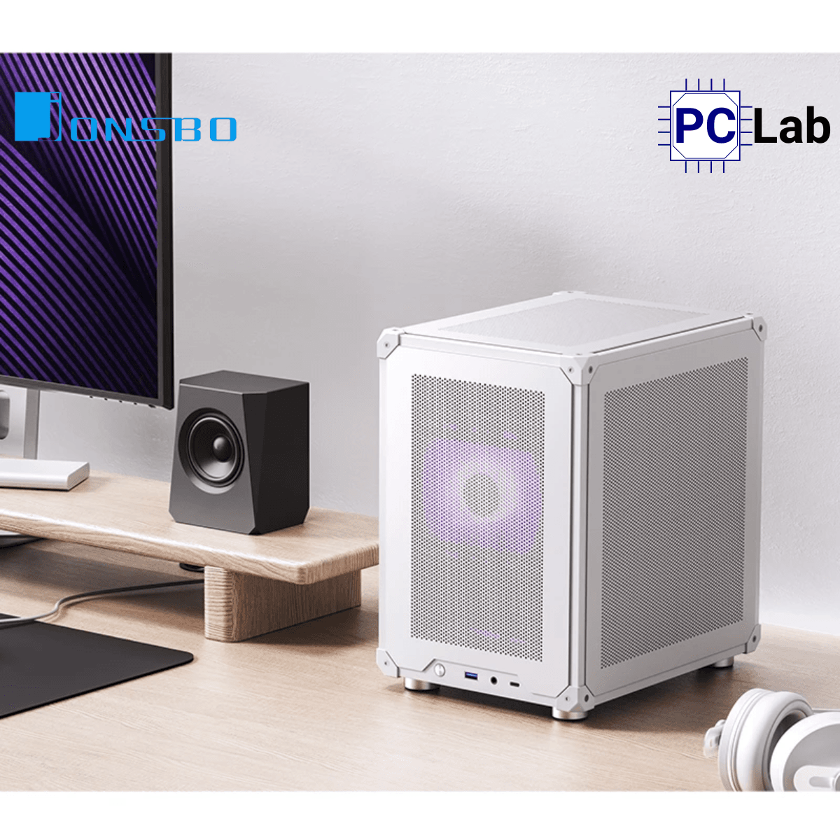 Vỏ case PC máy tính Jonsbo C6 White (M-ATX, Mid Tower, Trắng)