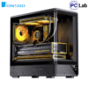 Vỏ case PC máy tính Jonsbo D200 Black (M-ATX, Mid Tower, Đen)