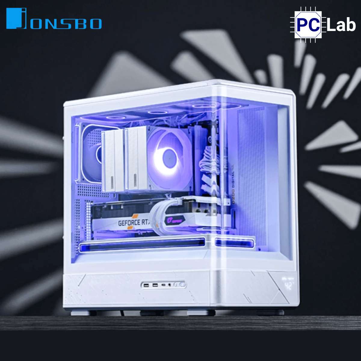 Vỏ case PC máy tính Jonsbo D200 White (M-ATX, Mid Tower, Trắng)