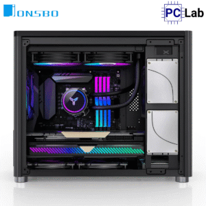 Vỏ case PC máy tính Jonsbo D30 Black (M-ATX, Mid Tower, Đen)