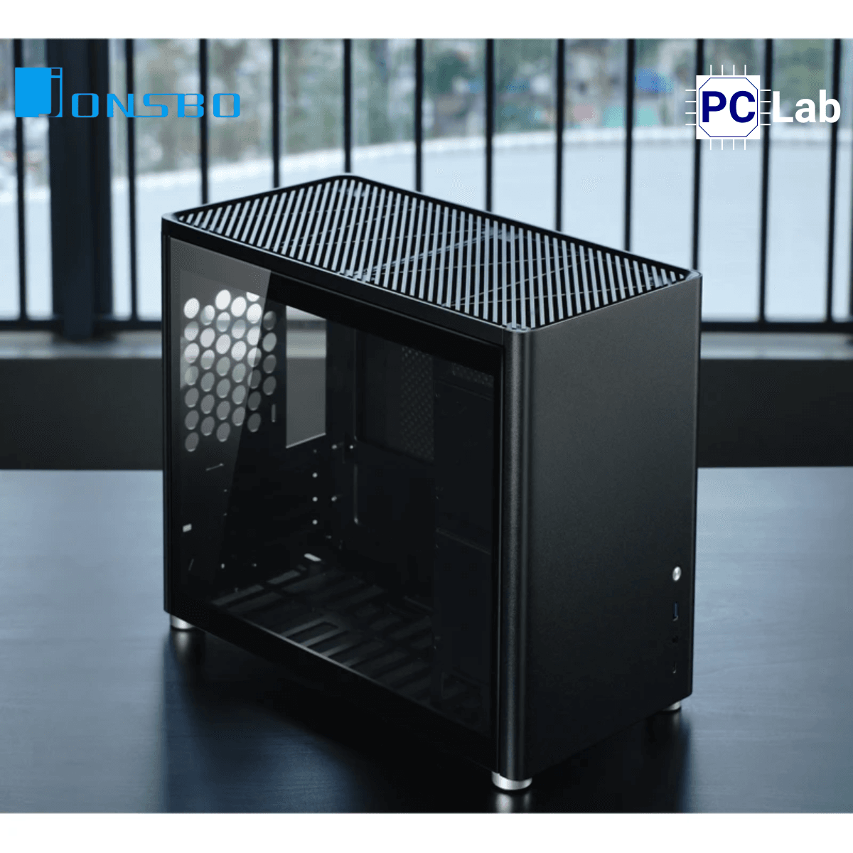 Vỏ case PC máy tính Jonsbo D30 Black (M-ATX, Mid Tower, Đen)