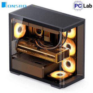 Vỏ case PC máy tính Jonsbo D300 Black (M-ATX, Mid Tower, Đen)