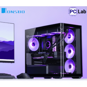 Vỏ case PC máy tính Jonsbo D300 Black (M-ATX, Mid Tower, Đen)