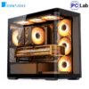 Vỏ case PC máy tính Jonsbo D300 Black (M-ATX, Mid Tower, Đen)
