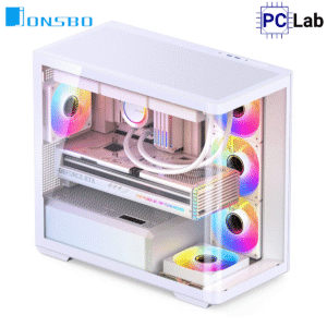 Vỏ case PC máy tính Jonsbo D300 White (M-ATX, Mid Tower, Trắng)