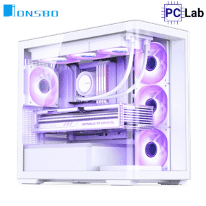 Vỏ case PC máy tính Jonsbo D300 White (M-ATX, Mid Tower, Trắng)