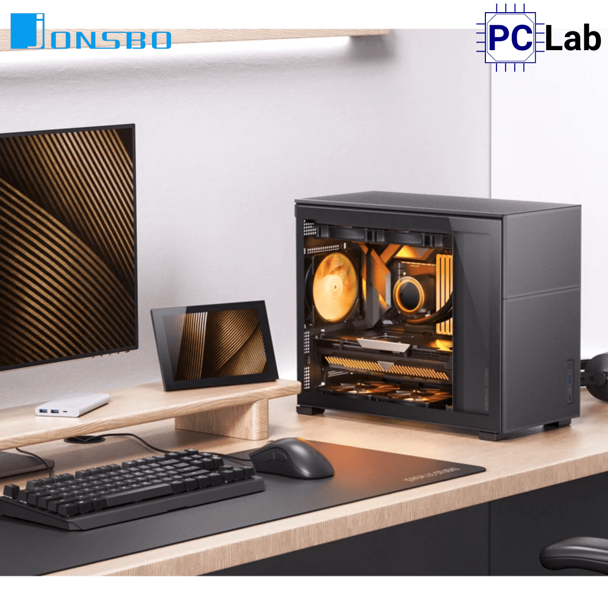 Vỏ case PC máy tính Jonsbo D31 MESH Black (M-ATX, Mid Tower, Đen)