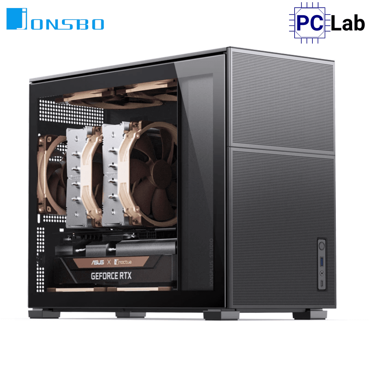 Vỏ case PC máy tính Jonsbo D31 MESH Black (M-ATX, Mid Tower, Đen)