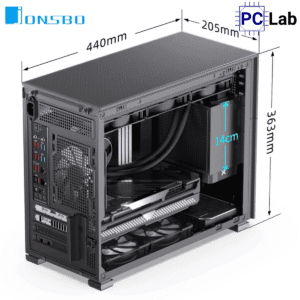 Vỏ case PC máy tính Jonsbo D31 MESH Black (M-ATX, Mid Tower, Đen)