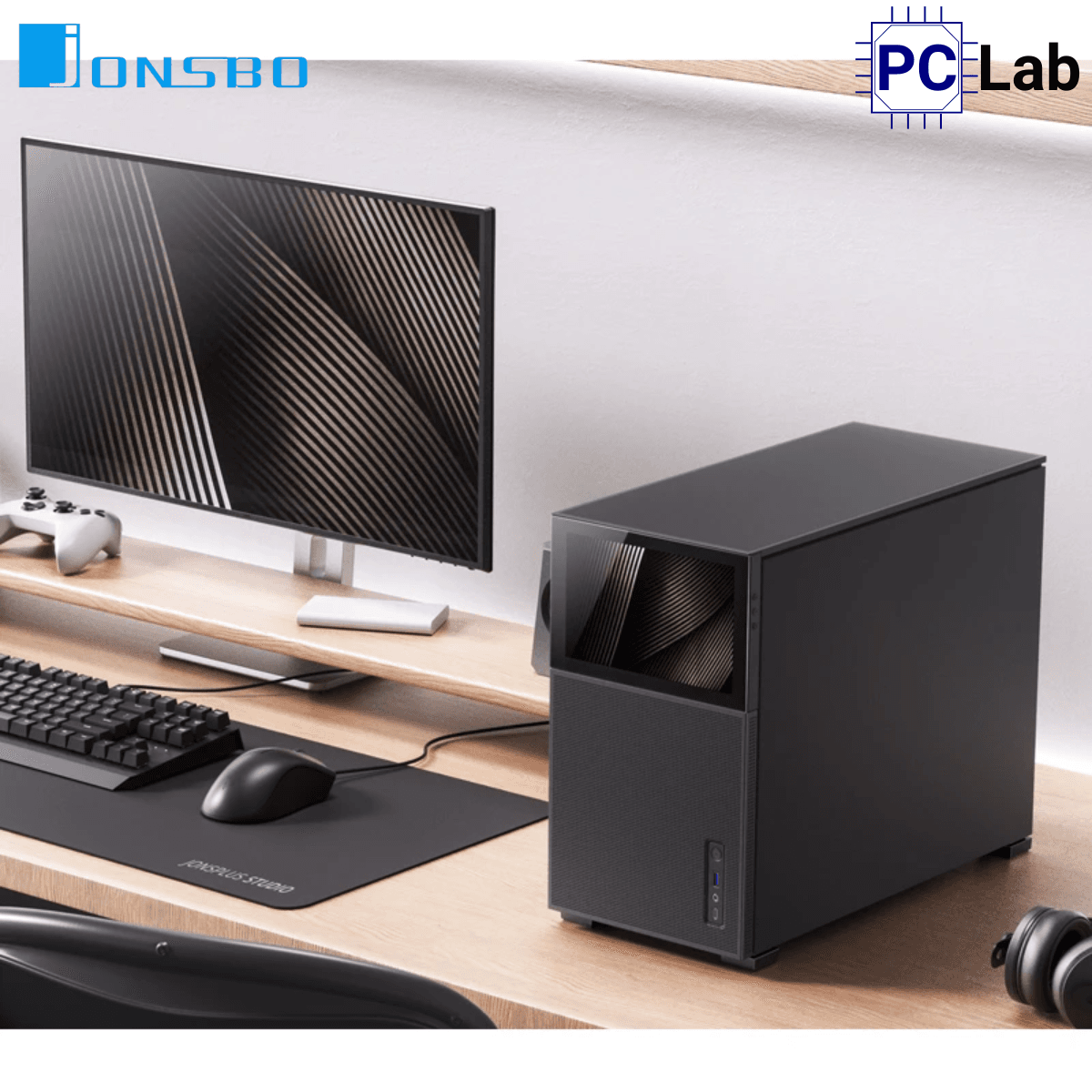 Vỏ case PC máy tính Jonsbo D31 MESH SCREEN Black (M-ATX, Mid Tower, Đen)