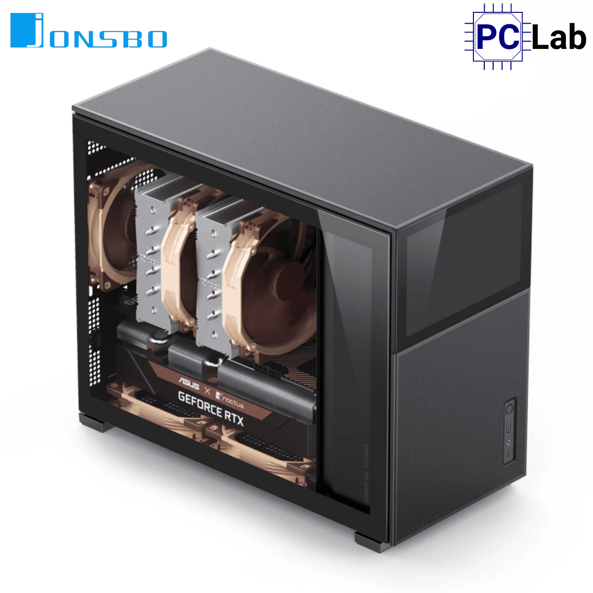 Vỏ case PC máy tính Jonsbo D31 MESH SCREEN Black (M-ATX, Mid Tower, Đen)