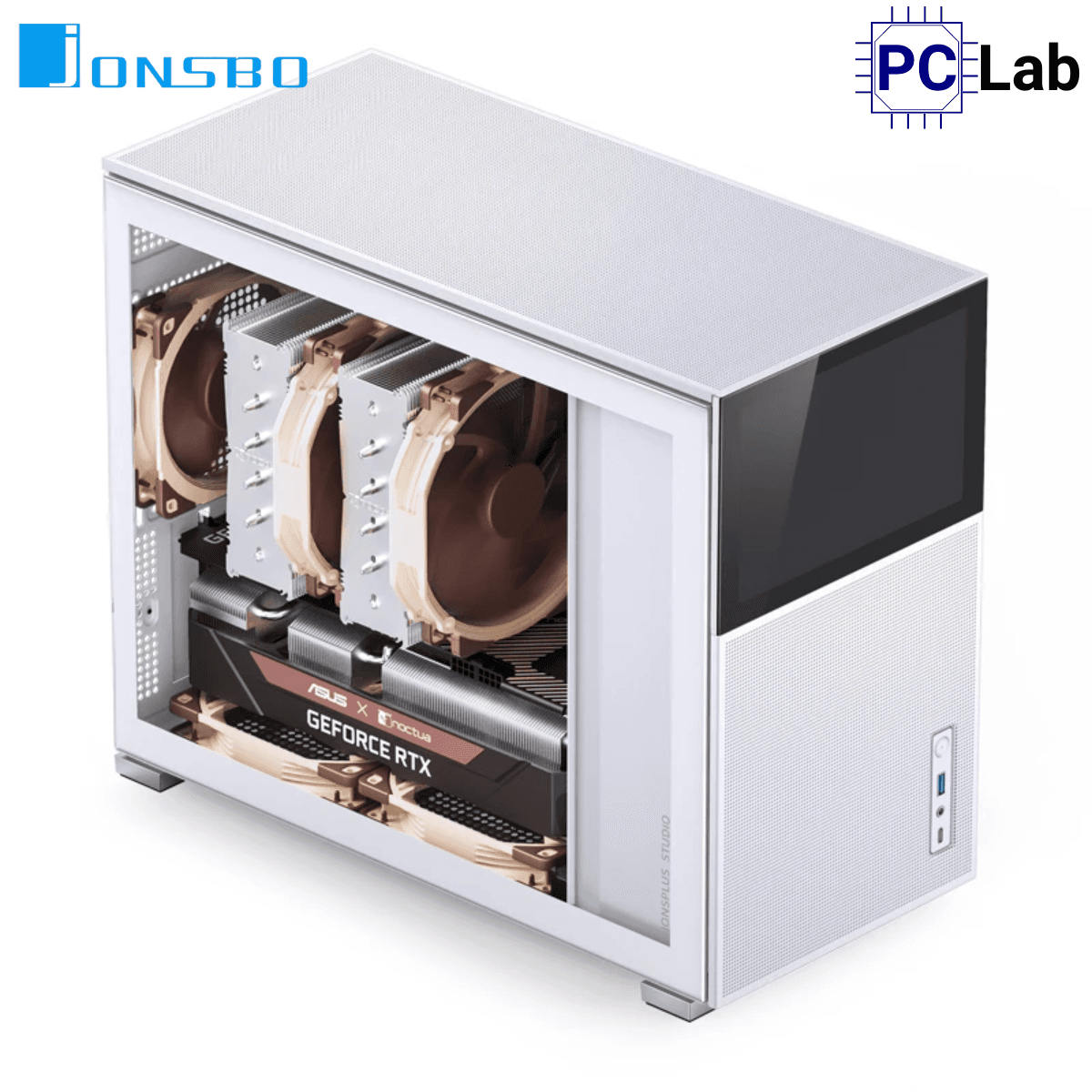 Vỏ case PC máy tính Jonsbo D31 MESH SCREEN White (M-ATX, Mid Tower, Trắng)