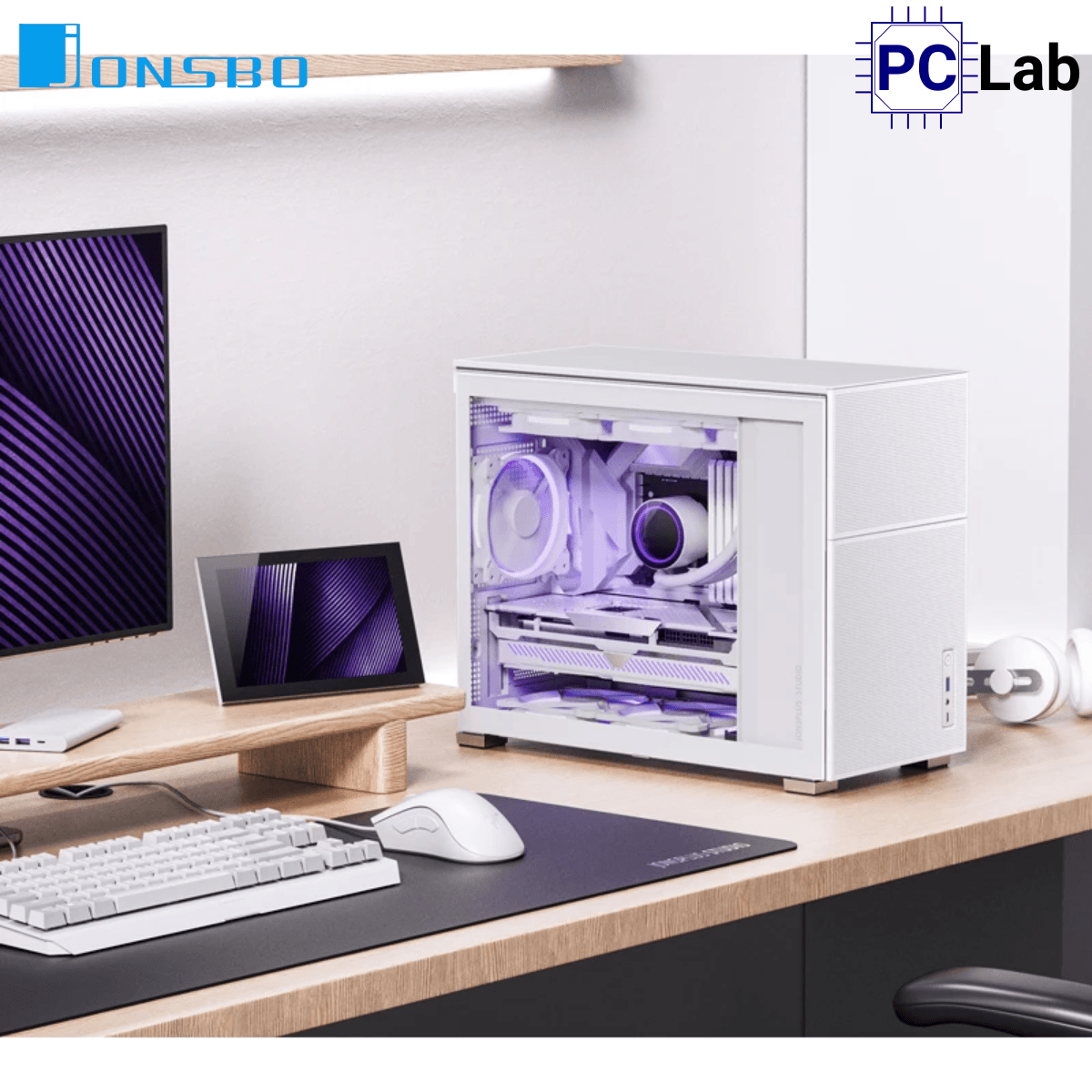 Vỏ case PC máy tính Jonsbo D31 MESH White (M-ATX, Mid Tower, Trắng)