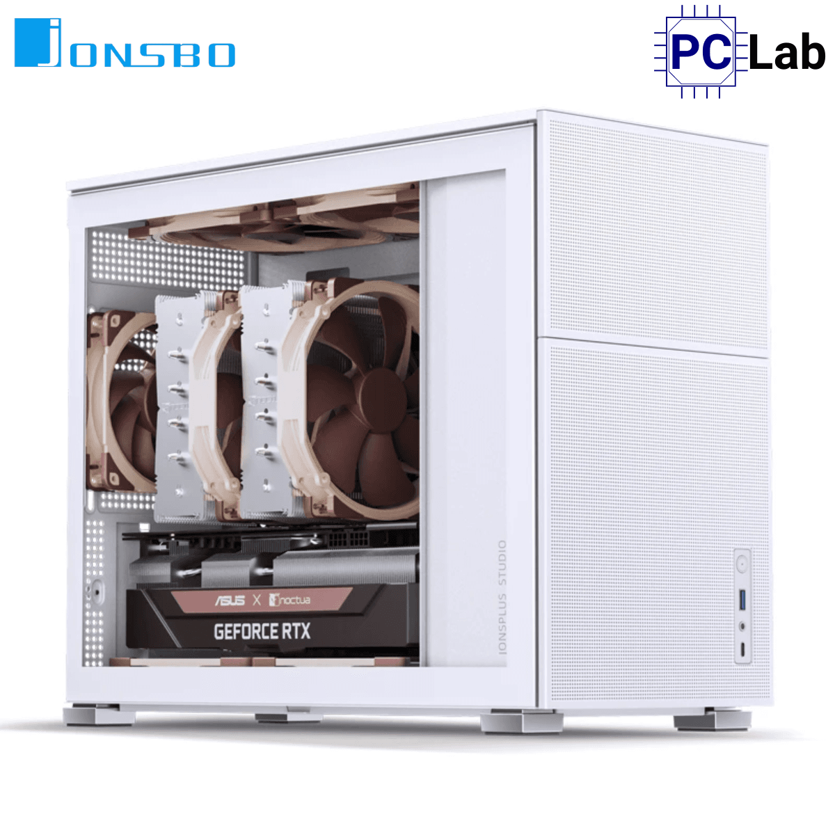 Vỏ case PC máy tính Jonsbo D31 MESH White (M-ATX, Mid Tower, Trắng)