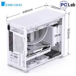 Vỏ case PC máy tính Jonsbo D31 MESH White (M-ATX, Mid Tower, Trắng)
