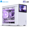 Vỏ case PC máy tính Jonsbo D31 STD SCREEN White (M-ATX, Mid Tower, Trắng)