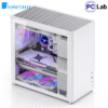 Vỏ case PC máy tính Jonsbo D40 White (ATX, Mid Tower, Trắng)
