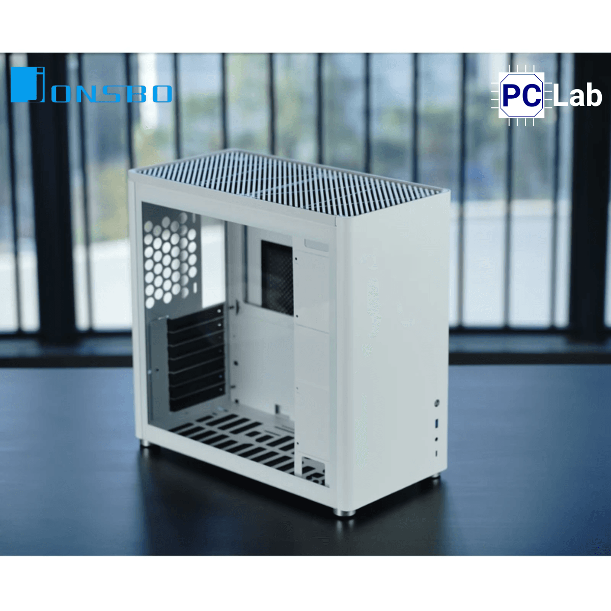 Vỏ case PC máy tính Jonsbo D40 White (ATX, Mid Tower, Trắng)