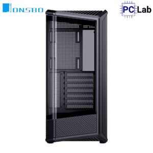 Vỏ case PC máy tính Jonsbo D400 Black (ATX, Mid Tower, Đen)